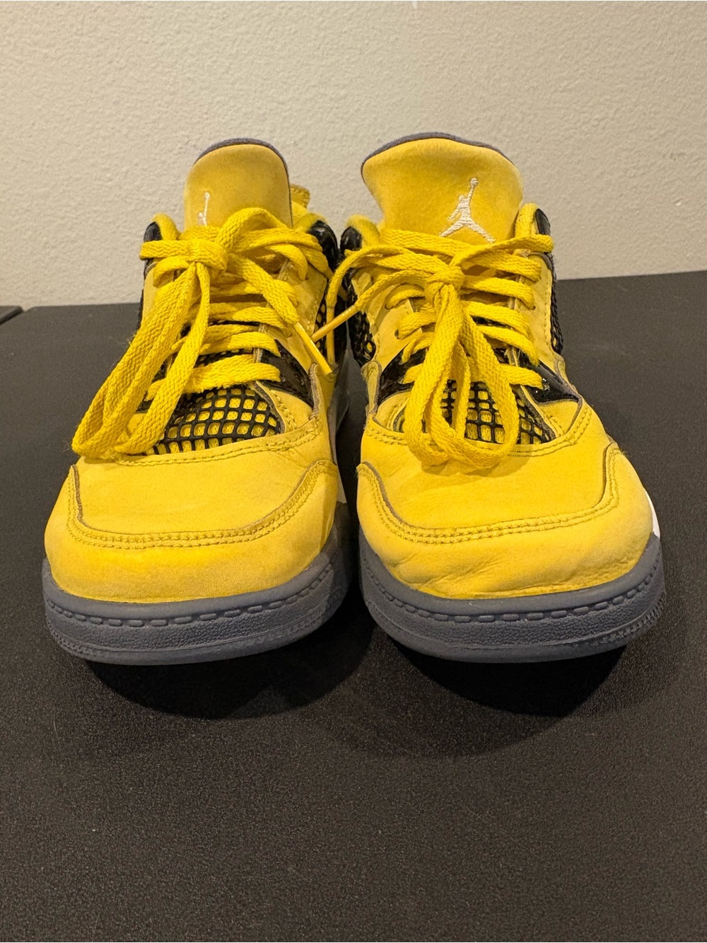Nike Air Jordan 4 Retro PS 'Lightning' 2021 Sneakers BQ7669-700 Youth Size 2.5Y - Picture 7 of 9